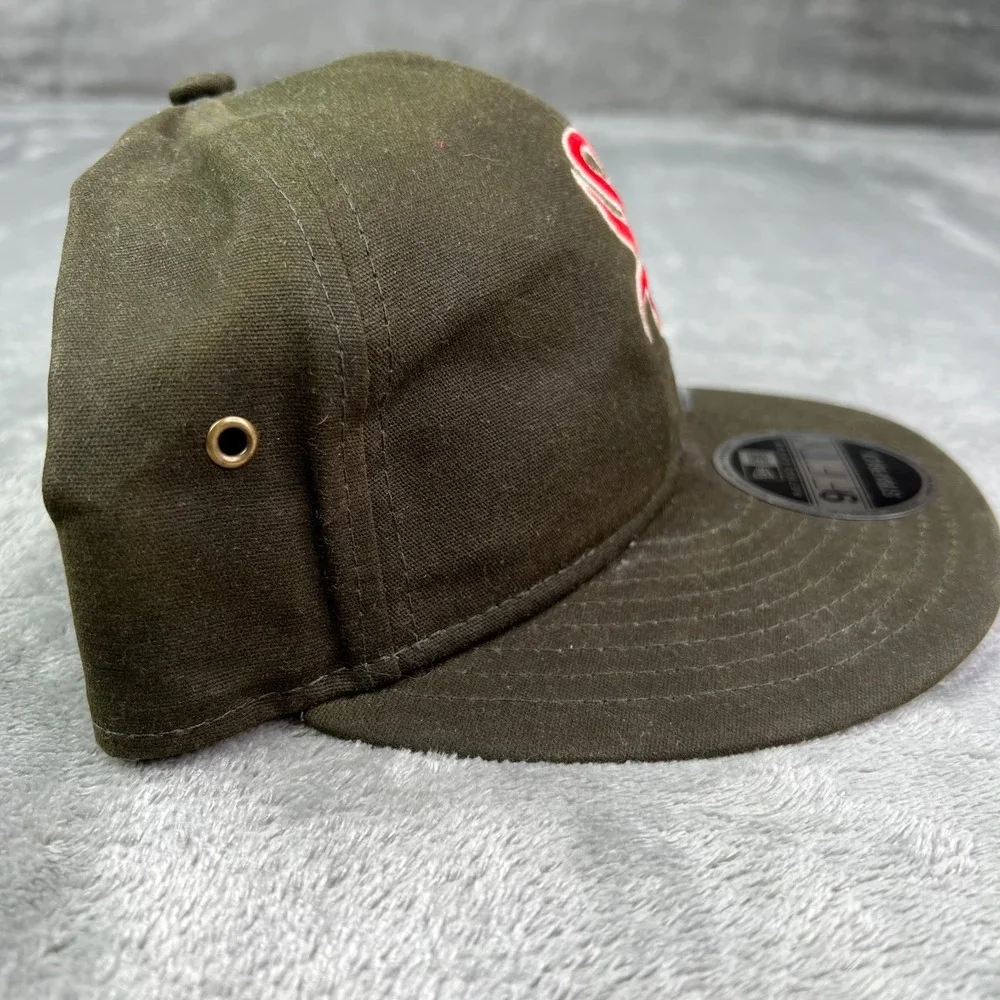 New Era Chicago White Sox Waxed Canvas 9FIFTY Strapback Hat Cap Adjustable Green